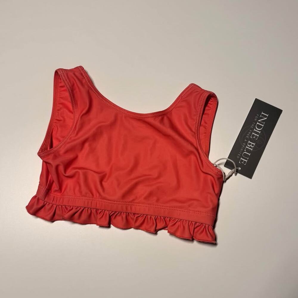"Indie Blue" Little Girls Swim Top Size 4